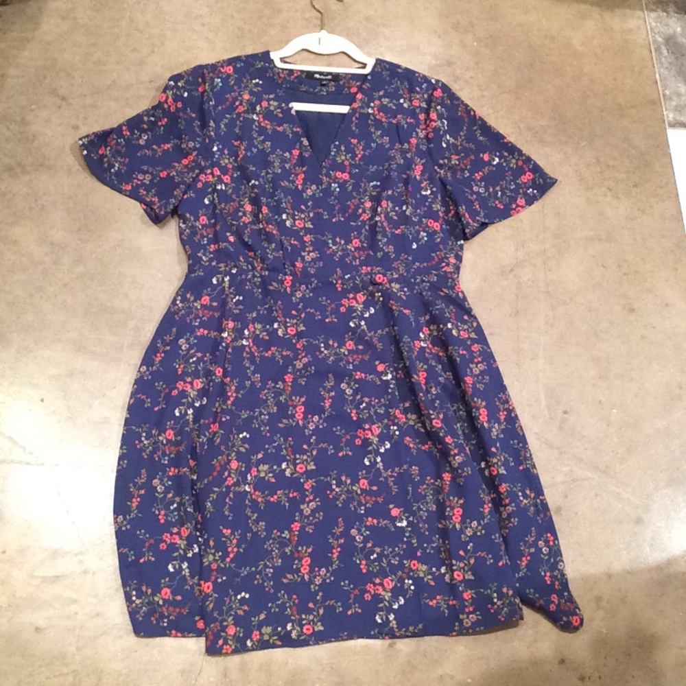 Madewell Floral Wrap Dress - Picture 1 of 2